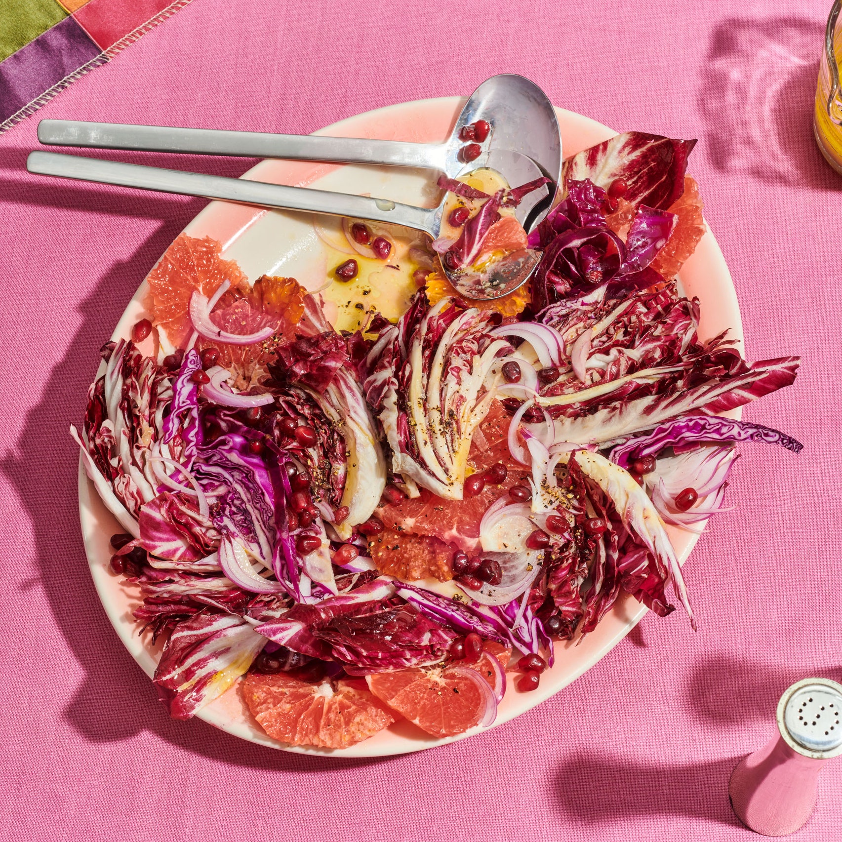 Festive Red Cabbage and Radicchio Salad